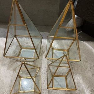 Terrium holders. Large and small